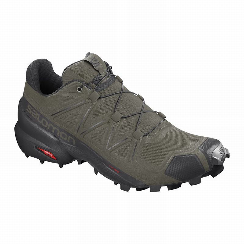 Chaussures De Trail Running Salomon Homme Violette / Noir - Salomon SPEEDCROSS 5 WIDE - France (7493